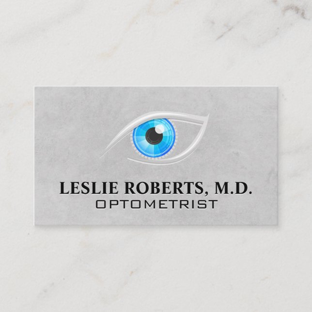 Carte De Visite Optométriste | Fermer les yeux (Devant)