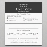 Optométriste Verre Oeil Bureau Rappel de rendez-vo