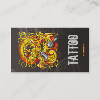 Carte De Visite Or de dragon de Tattooer