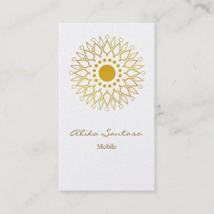 Carte De Visite Or de mandala