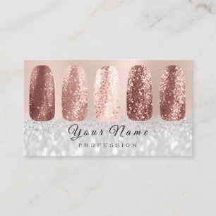 Carte De Visite Or de rose de gris argenté de parties