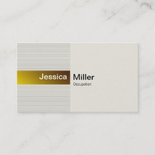 Carte De Visite Or élégant