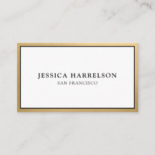 Carte De Visite Or élégant