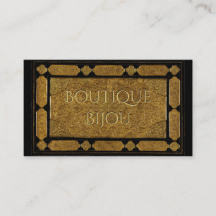 Carte De Visite Or élégant gravé