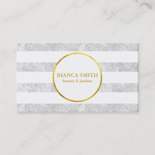 Carte De Visite Or et blanc   Luxueux II