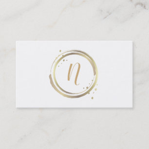 Carte De Visite Or et mariage minimal moderne fascinant brillant