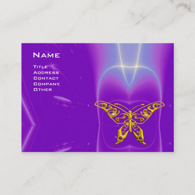 Carte De Visite OR HYPER BOUTEILLE violet ultra violet lumières (Devant)