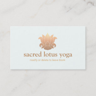 Carte De Visite Or Lotus Flower Holistic Healing and Wellness 2
