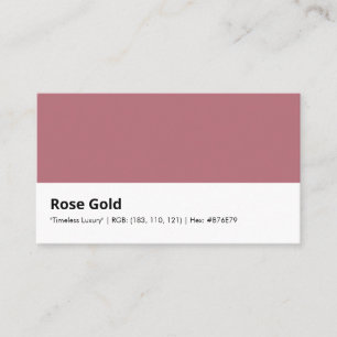 Carte De Visite Or Rose "Luxure Intemporelle"