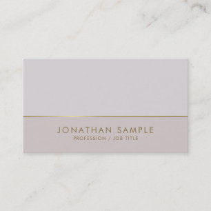 Carte De Visite Or tendance élégante couleur Harmonie Luxury Plain