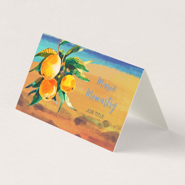 Carte De Visite Orange (Devant)