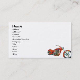 Carte De Visite Orange,