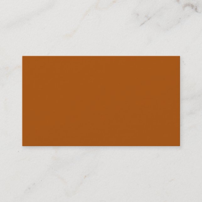 Carte de visite orange brûlé (Devant)