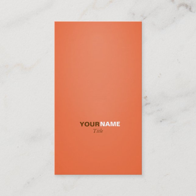 Carte De Visite Orange de Groupon (Devant)