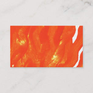 Carte de visite orange lumineux