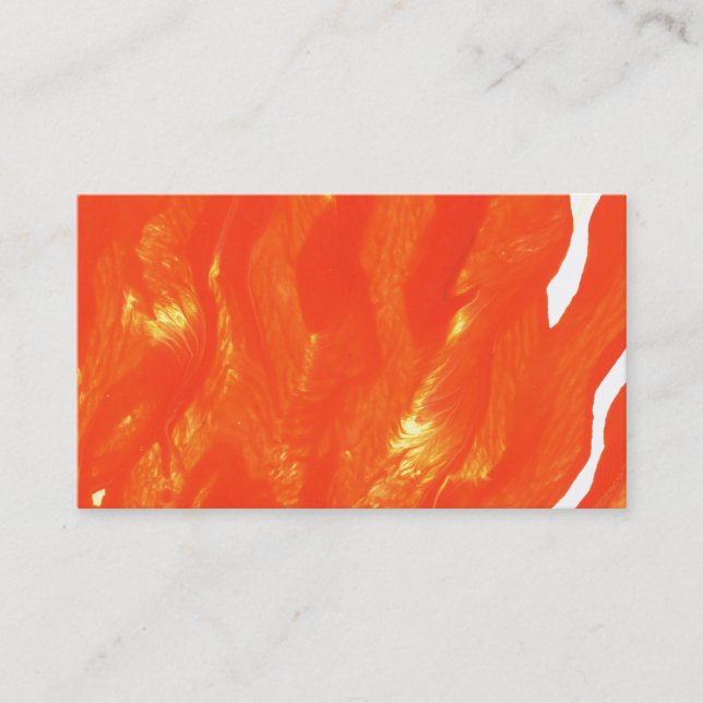 Carte de visite orange lumineux (Devant)