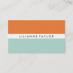 Carte De Visite Orange / Mint