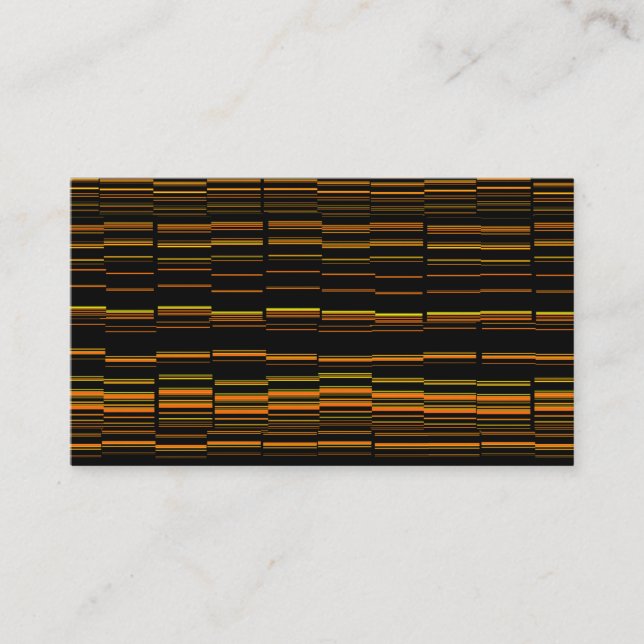 Carte De Visite Orange Moderne Très Cool (Devant)