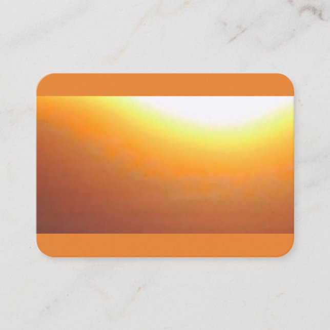 Carte De Visite Orange Sunburst (Devant)