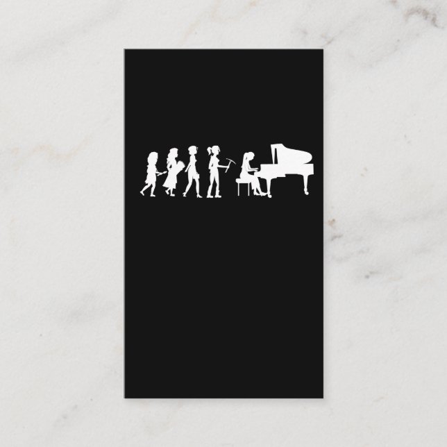 Carte De Visite Orchestre de musique de l'évolution du pianiste Pi (Devant)
