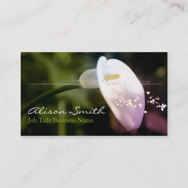 Carte De Visite Orchid Business Card (Devant)