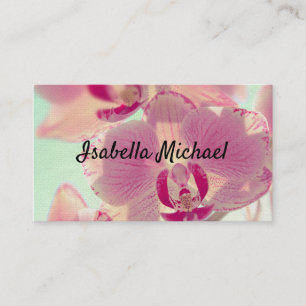 Carte de visite, Orchidée