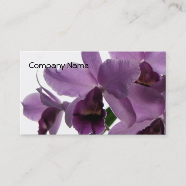 Carte De Visite Orchidée 1 (Devant)