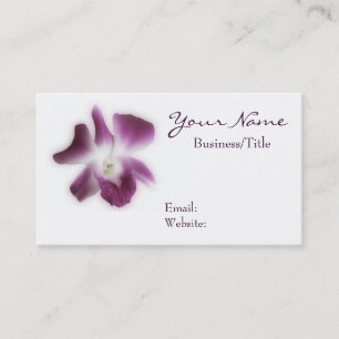 Carte De Visite Orchidée de prune