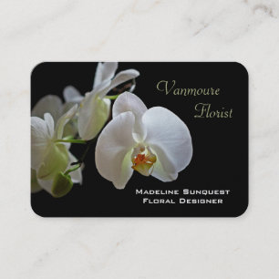 Carte De Visite Orchidée fleuriste Pearl de luxe