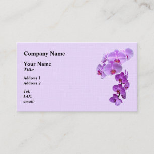 Carte De Visite Orchidées Phalaenopsis Grandes et Petites