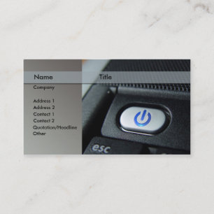 Carte De Visite ordinateur/ordinateur portable - technicien