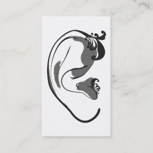 Carte De Visite oreille élégante