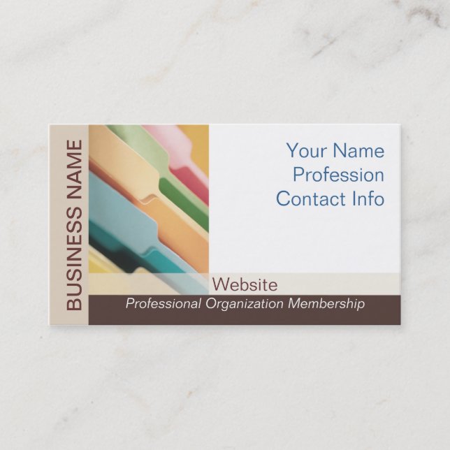 Carte De Visite Organisateur professionnel (Devant)