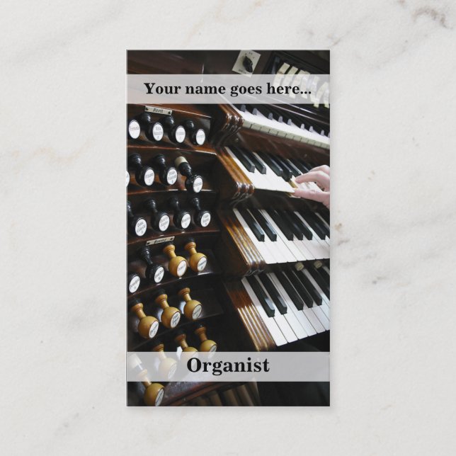 carte de visite organisateur vertical (Devant)