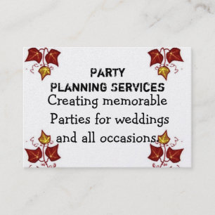 Carte De Visite Organisation de fêtes