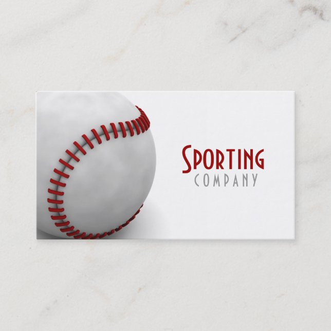 Carte de visite orienté de base-ball (Devant)