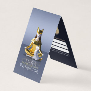 Carte De Visite Origami Gold Yoga Méditerranéen Catwoman Tarificat