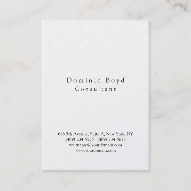 Carte De Visite Original Professionnel Design Moderne (Devant)