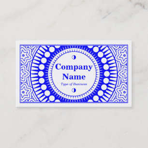Carte De Visite Ornement 01 - Bue sur blanc