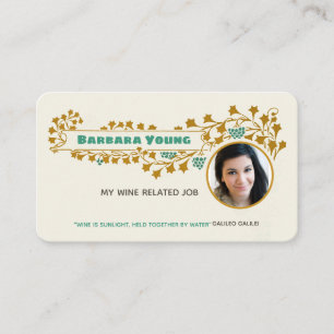 Carte De Visite Ornement CC1022 de vigne de Mucha de nouveau d'art