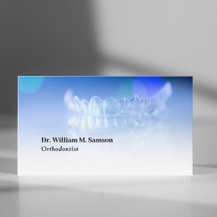 Carte De Visite Orthodontiste en soins dentaires aligner invisible