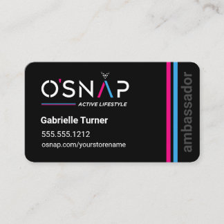 Carte de visite O'Snap Design 1