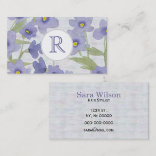 Carte De Visite oublions-moi-pas-fleurs