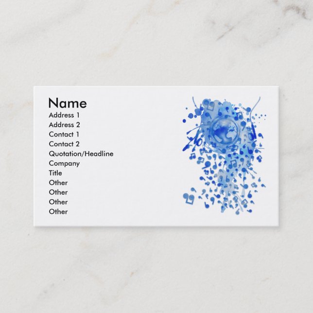 Carte De Visite Our_Music (Devant)