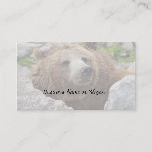 Carte De Visite Ours de Kodiak (Devant)