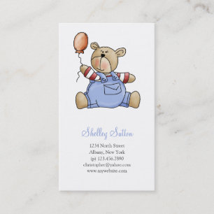 Carte De Visite Ours de Lil · Ballon de bébé
