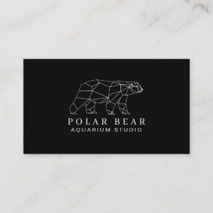 Carte De Visite Ours noir polaire