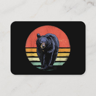 Carte De Visite Ours noir Vintage