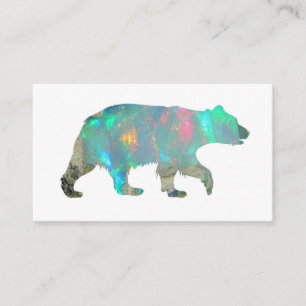 CARTE DE VISITE - ours opale
