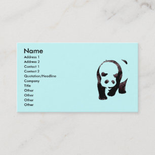 Carte De Visite Ours panda